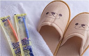 Bath amenities for children also available(Slippers, toothbrush)